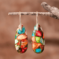 Stilvolle Jaspis Tropfenohrringe - Levana | Shop Nory