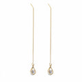 Lange Tropfen-Strass-Ohrringe – Isalyn | Shop Nory