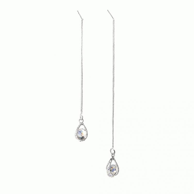 Lange Tropfen-Strass-Ohrringe – Isalyn | Shop Nory