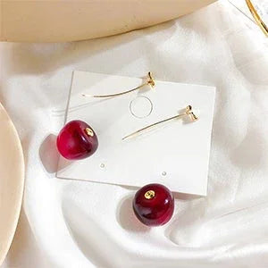 Rote Kirschen Ohrringe – Fleur | Shop Nory