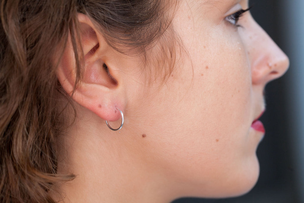 14mm Creolen aus Silber | Shop Nory