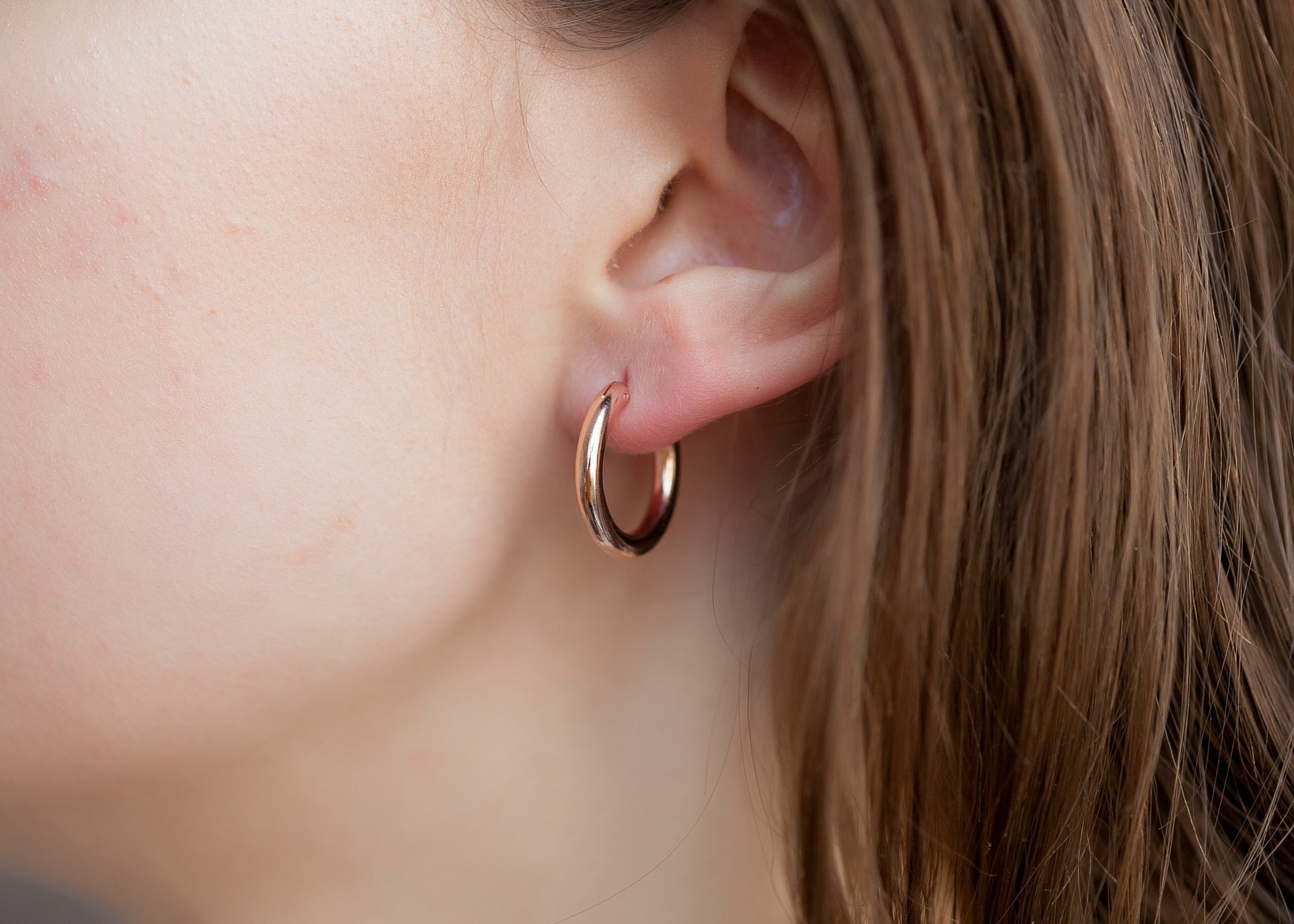 Ohrringe Creolen - 18 Karat Rosévergoldet | Shop Nory