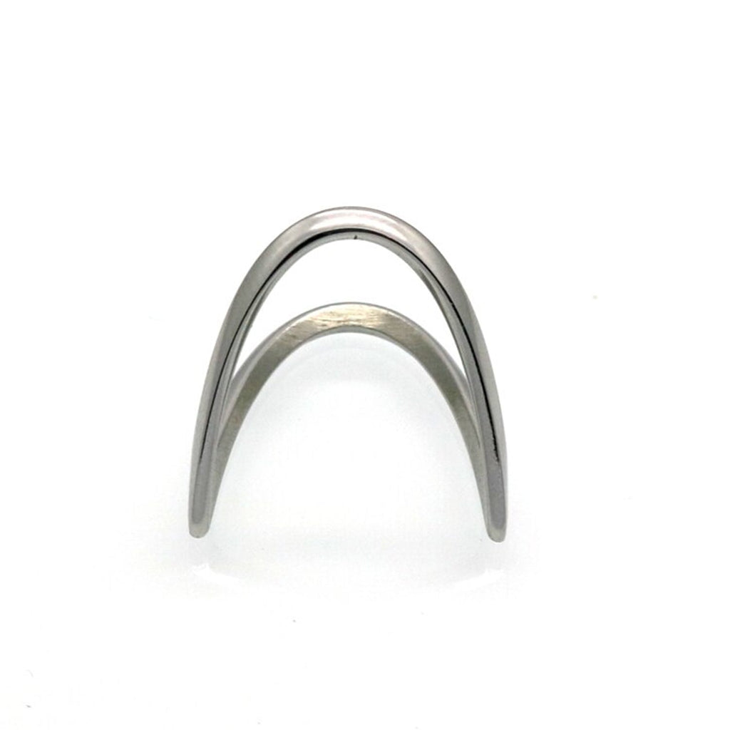 Exquisite Polished Double V Knöchelring | Shop Nory