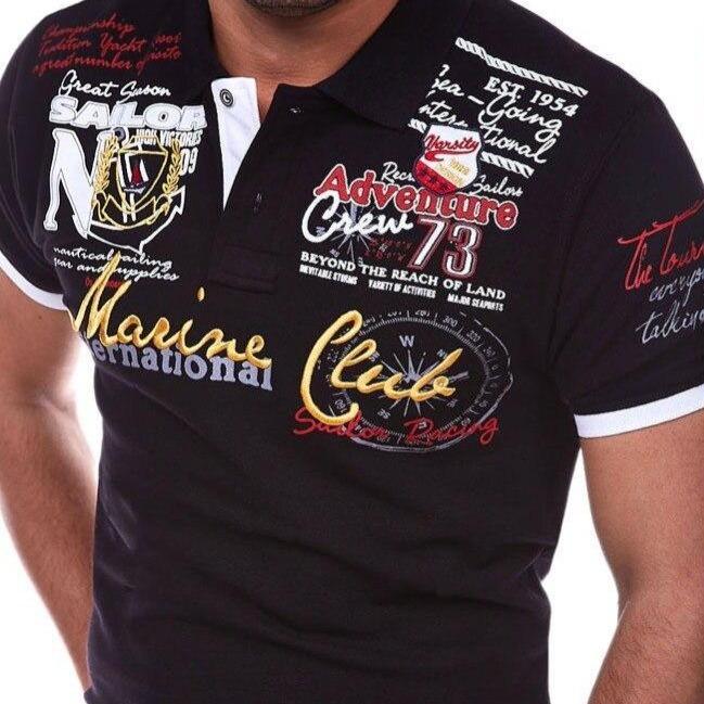 ShopNory | Poloshirt mit Buchstaben für Herren
