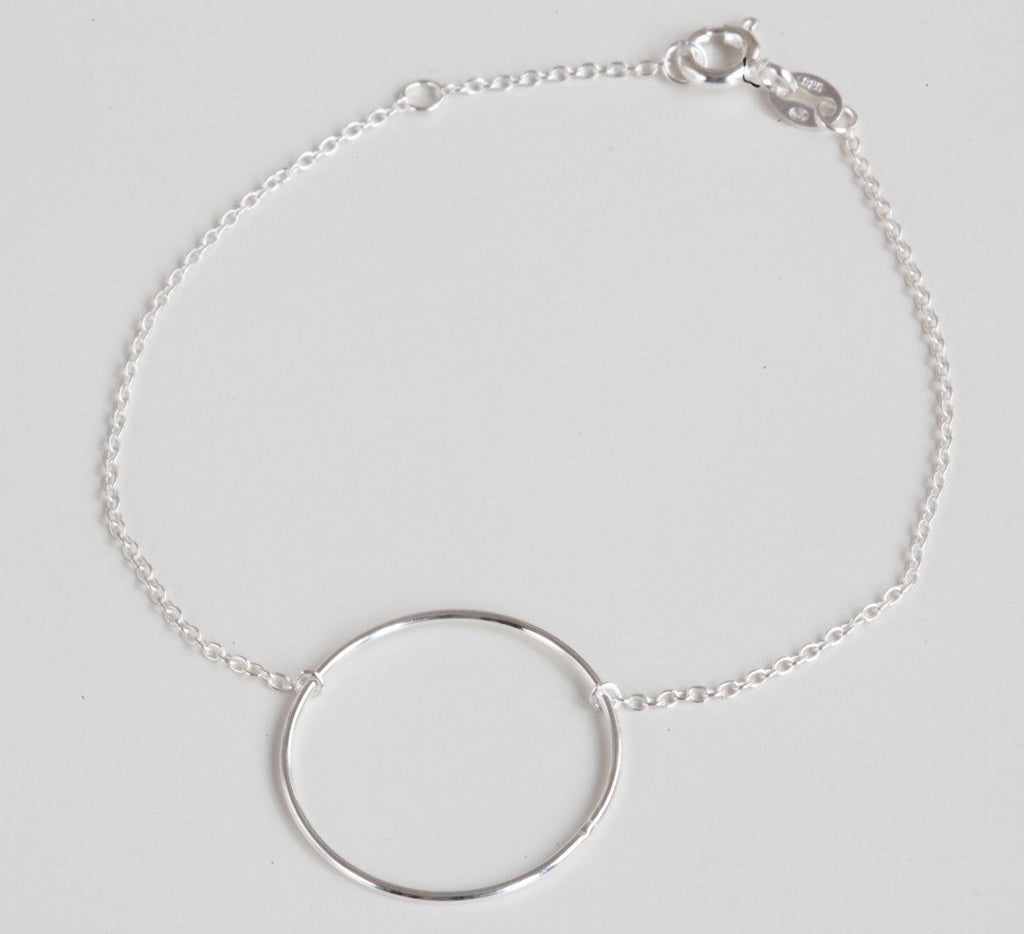 Armband Armkettchen Basic Kreis Ring aus Silber | Shop Nory