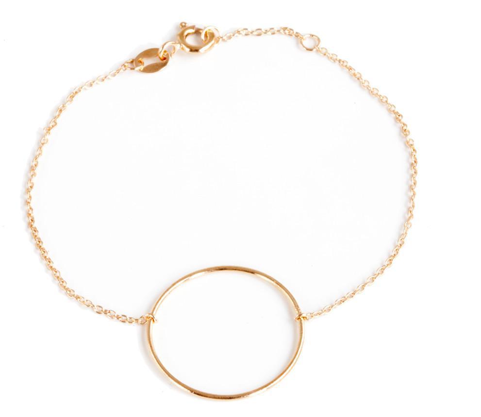 Armband Kreis Schlicht 16K vergoldet | Shop Nory