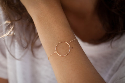 Armband Kreis Schlicht 16K vergoldet | Shop Nory