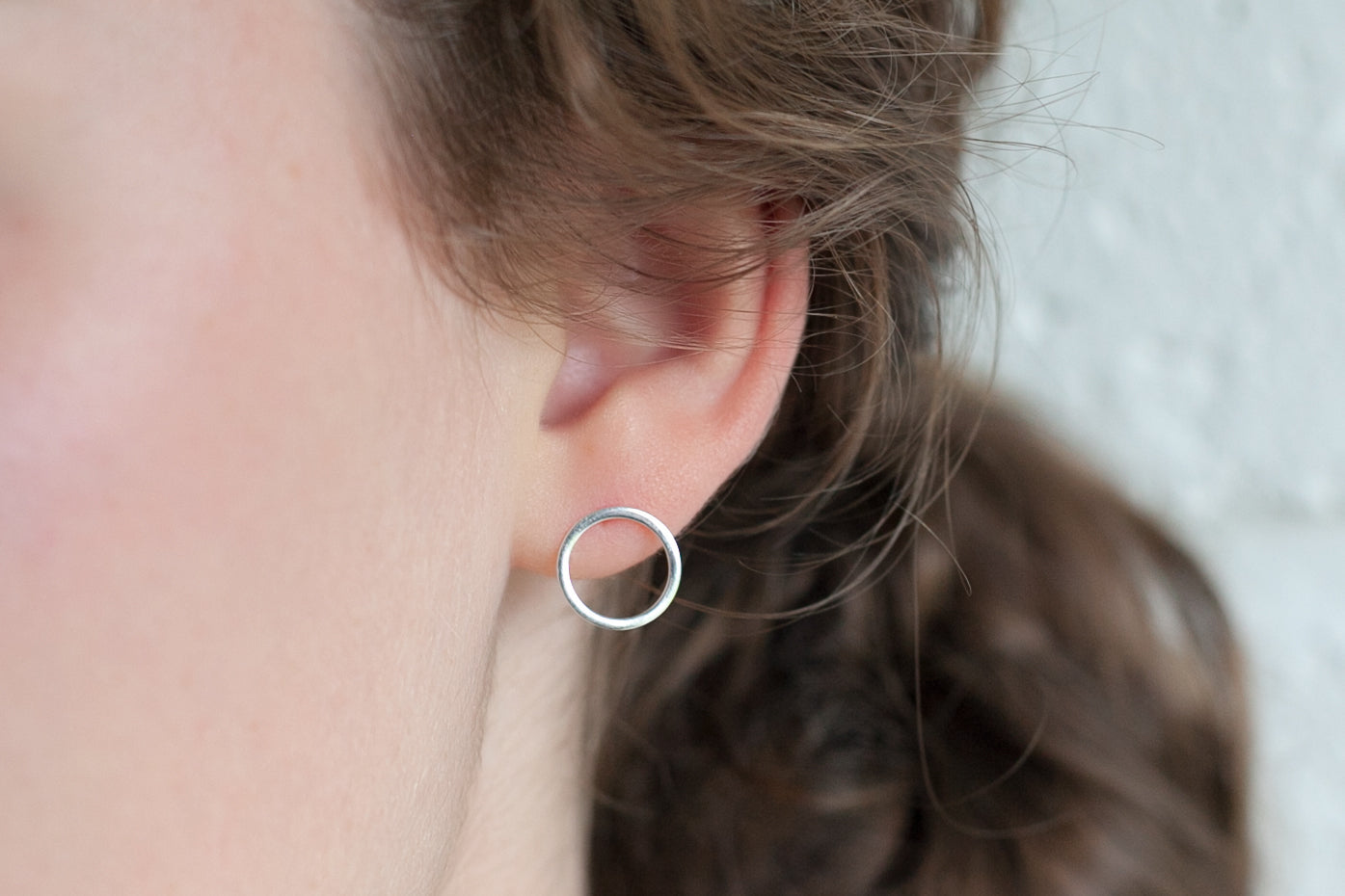 Ohrringe Ohrstecker Kreis Rund aus Silber | Shop Nory