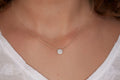 Kreiskette Plättchen mit Zirkonia - 16K vergoldet | Shop Nory