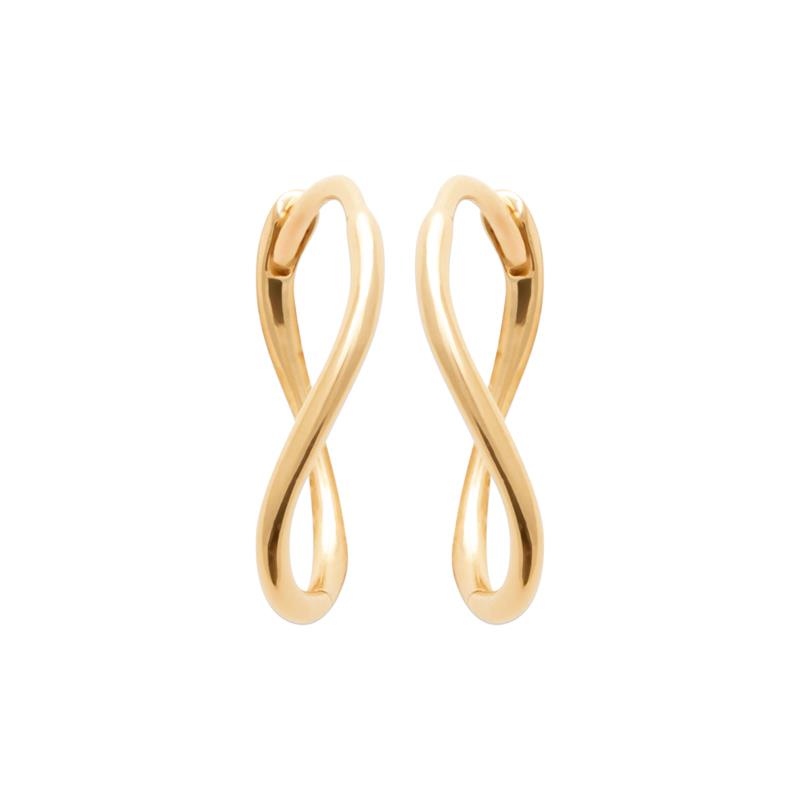 Infinity Creolen – Vergoldet | Symbol für Ewigkeit & Eleganz | Shop Nory