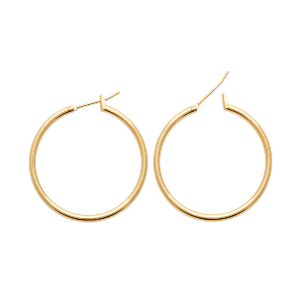 Ohrringe Creolen - 16Karat vergoldet | Shop Nory