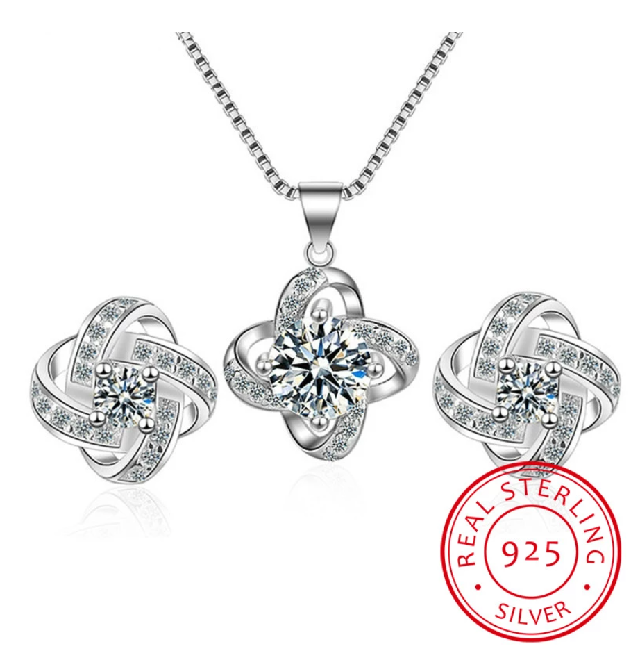 Liebesknoten-Halskette + Ohrringe | Shop Nory