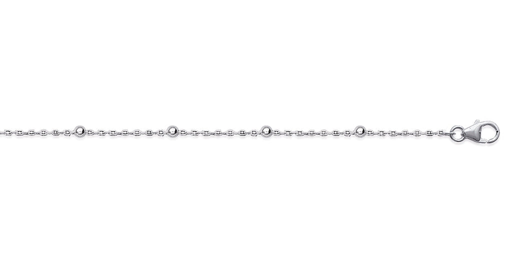 Ankerarmband mit Kugeln aus Silber | Shop Nory