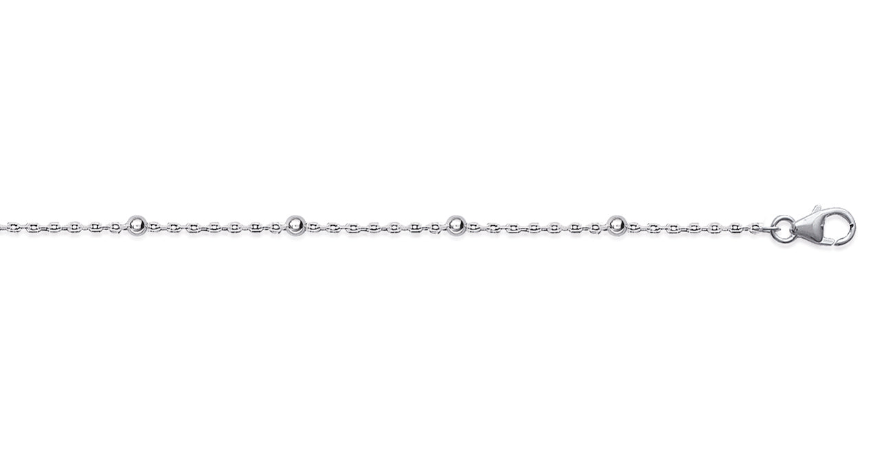 Ankerarmband mit Kugeln aus Silber | Shop Nory