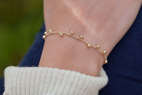 Armband mit Kügelchen - 16K vergoldet | Shop Nory