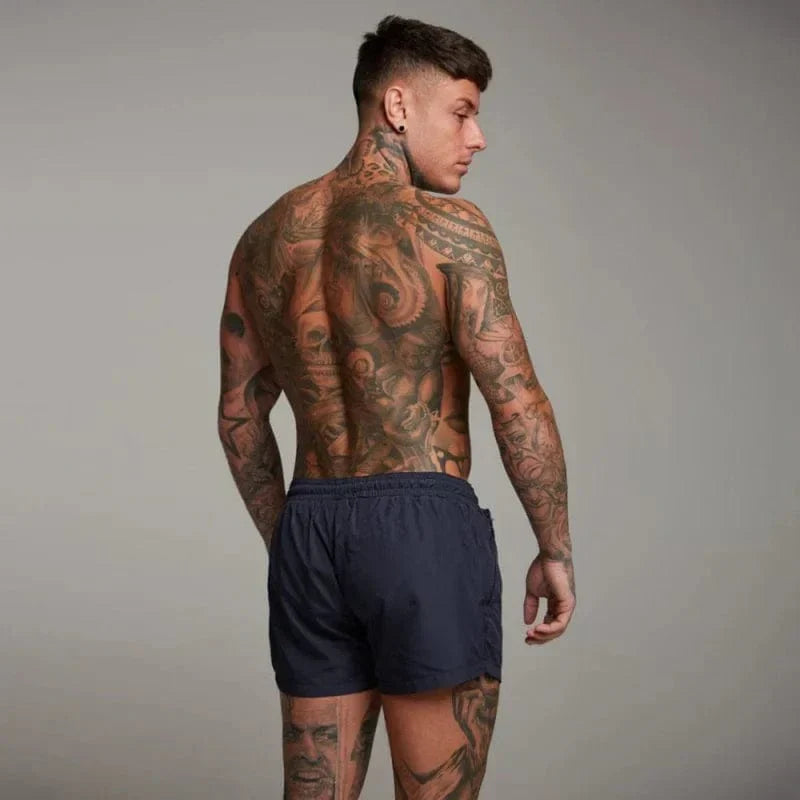 Kurze Badeshorts für Männer mit Tasche