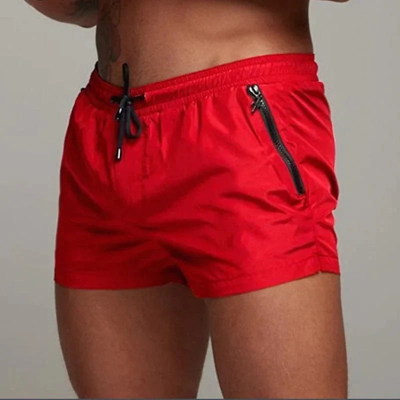 Kurze Badeshorts für Männer mit Tasche