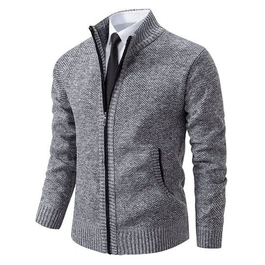Stilvolle und Bequeme Winter Fleece Jacke mit Reißverschluss für Männer