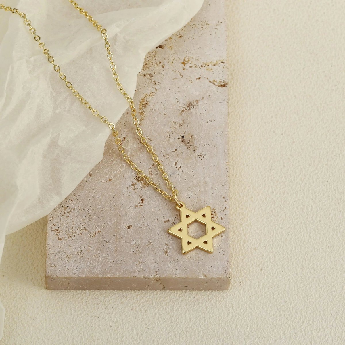 14k Gold Davidstern Halsketten | Shop Nory