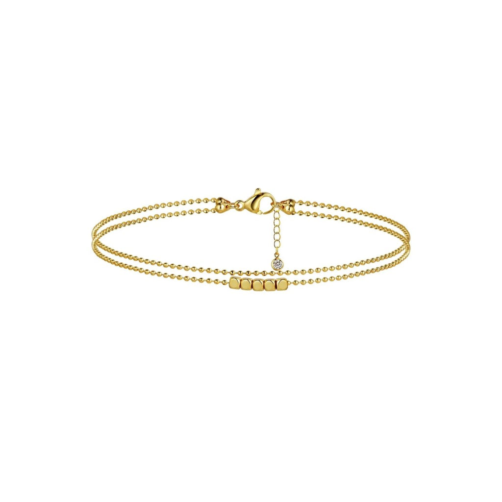 14k Gold Punkt Fußkette Sommer Strand | Shop Nory