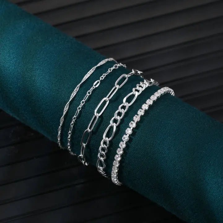 14K Silber Zarte Armband Stapel | Shop Nory