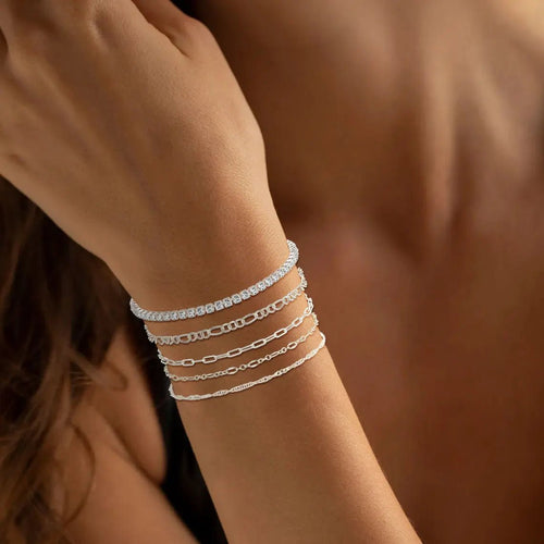 14K Silber Zarte Armband Stapel | Shop Nory