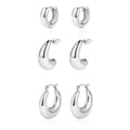 3 Paar Chunky Creolen Set | Shop Nory