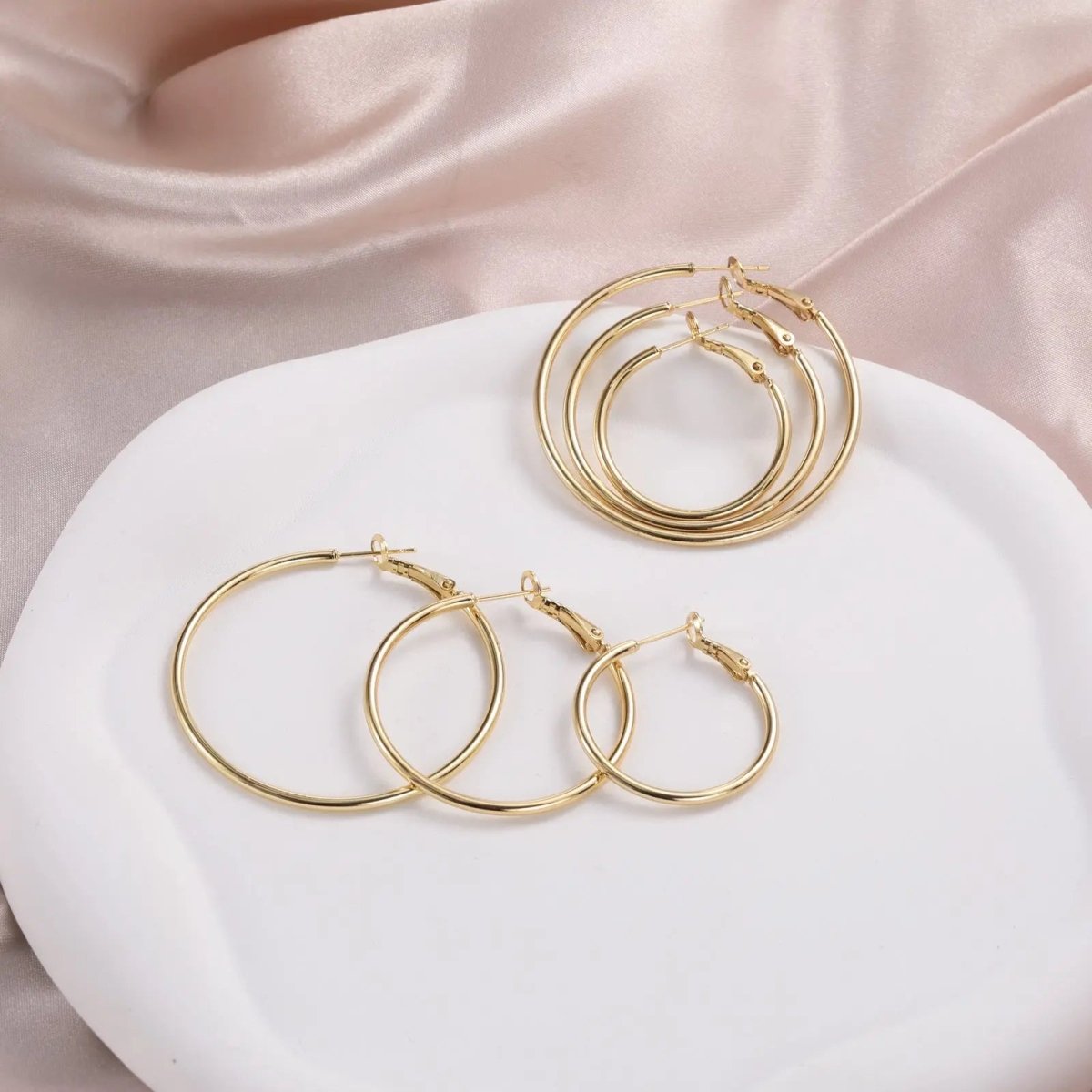 6 Paare Goldene Creolen | Shop Nory