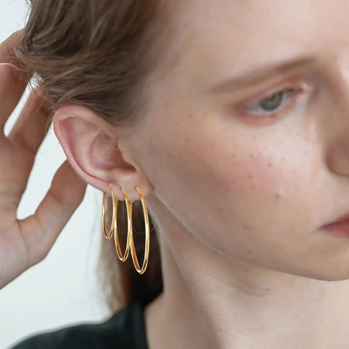 6 Paare Goldene Creolen | Shop Nory