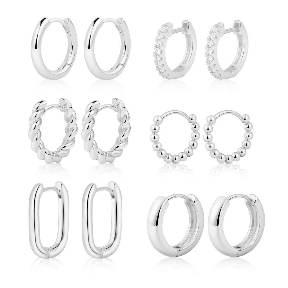6 Paar Creolen-Set | Shop Nory