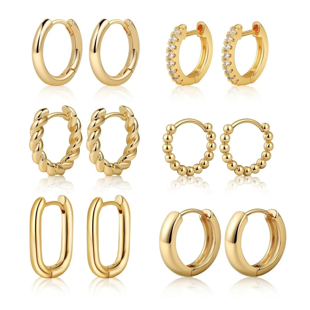 6 Paar Creolen-Set | Shop Nory