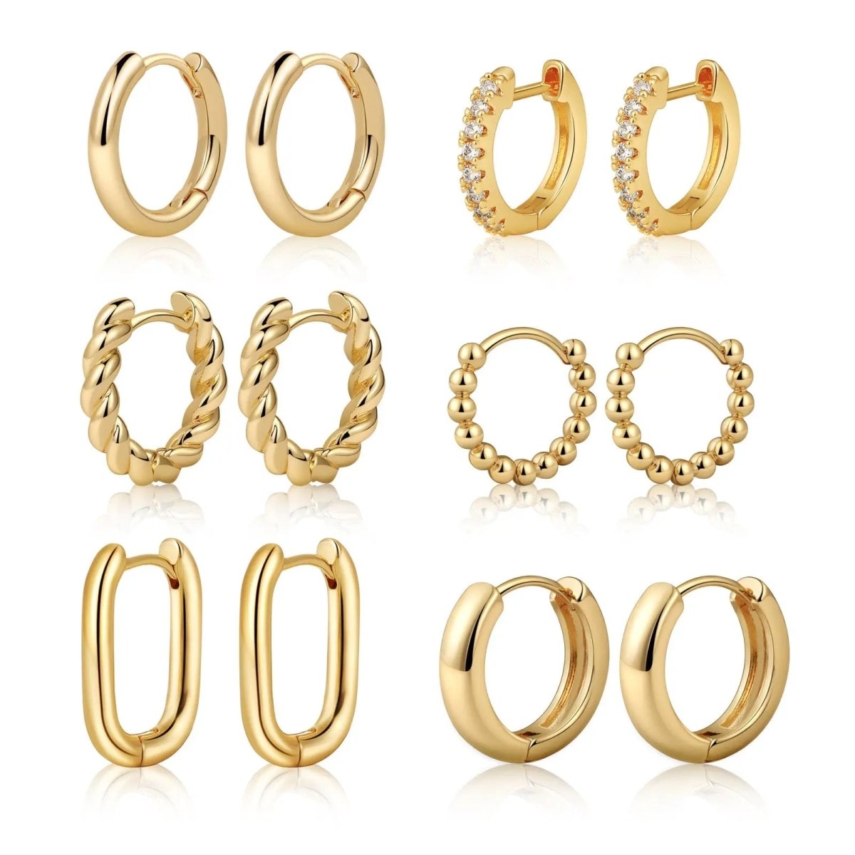 6 Paar Creolen-Set | Shop Nory