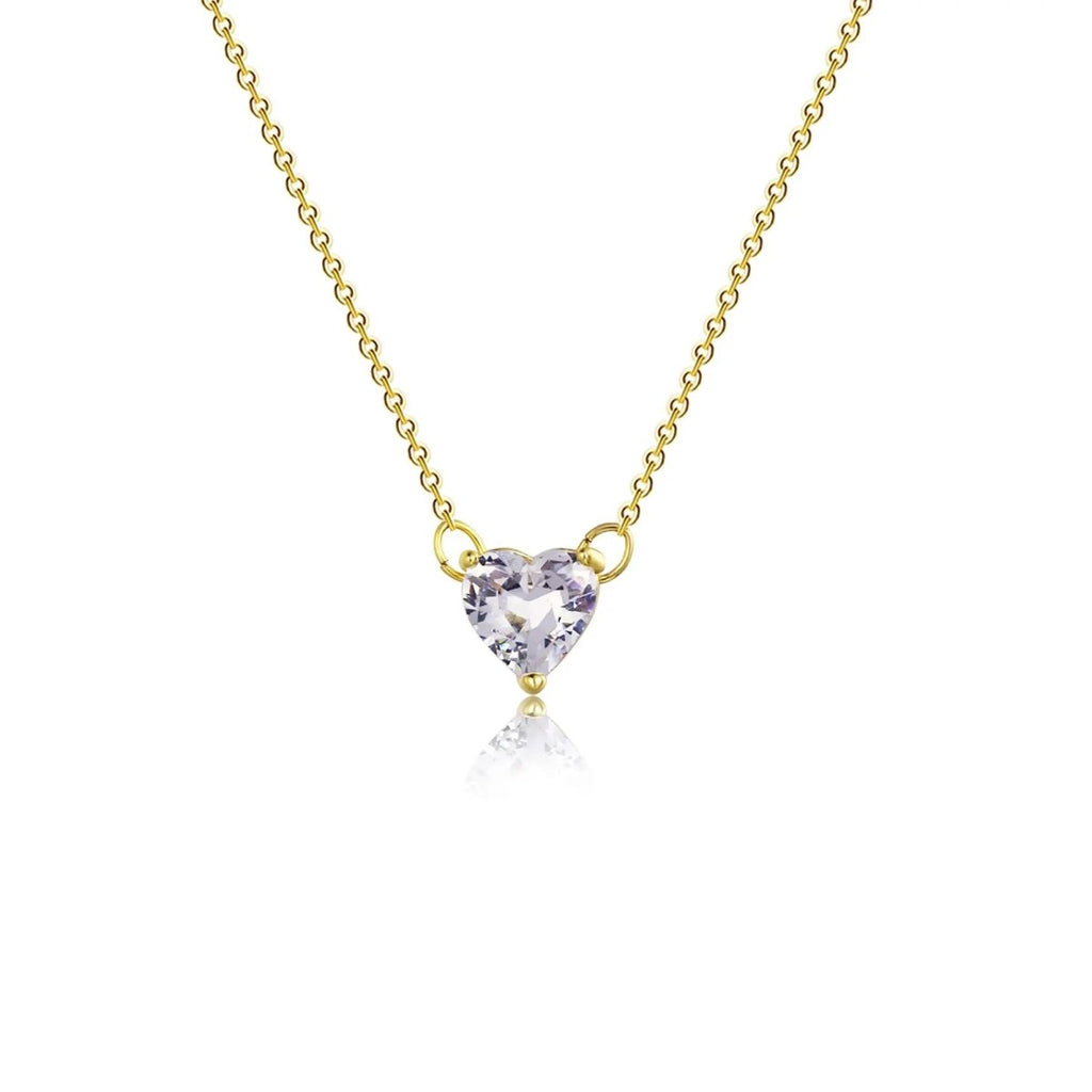 Big Heart CZ Gold Halsketten | Shop Nory