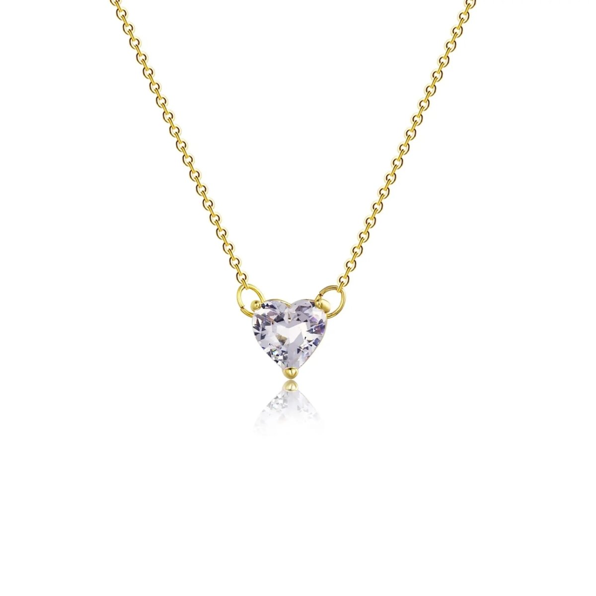 Big Heart CZ Gold Halsketten | Shop Nory