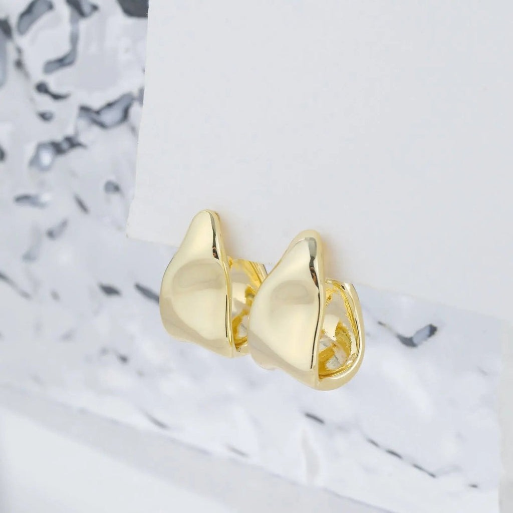 Chunky Silber Geometrische Ohrringe | Shop Nory