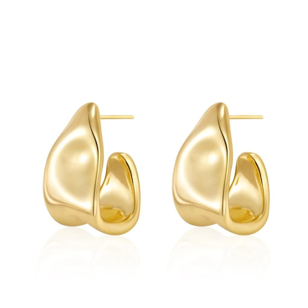 Chunky Silber Geometrische Ohrringe | Shop Nory