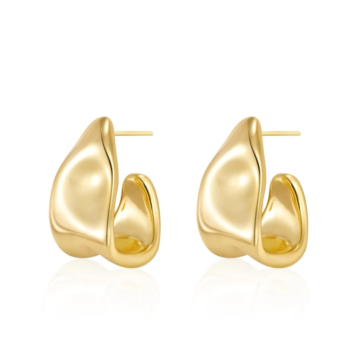 Chunky Silber Geometrische Ohrringe | Shop Nory