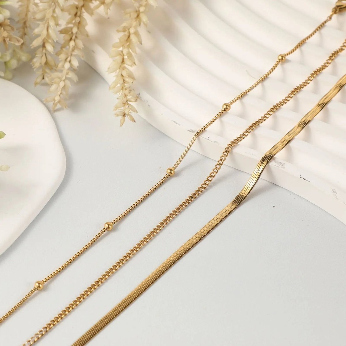 Cuba Link Fußkettchen Stapel | Shop Nory