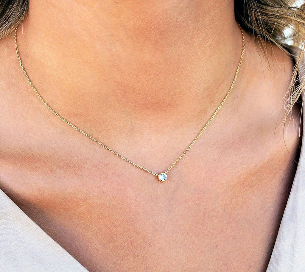 Kubikzirkonia Zarte Gold Halsketten | Shop Nory