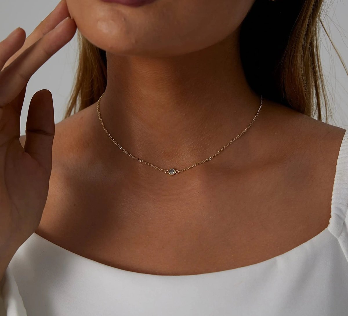 Kubikzirkonia Zarte Gold Halsketten | Shop Nory