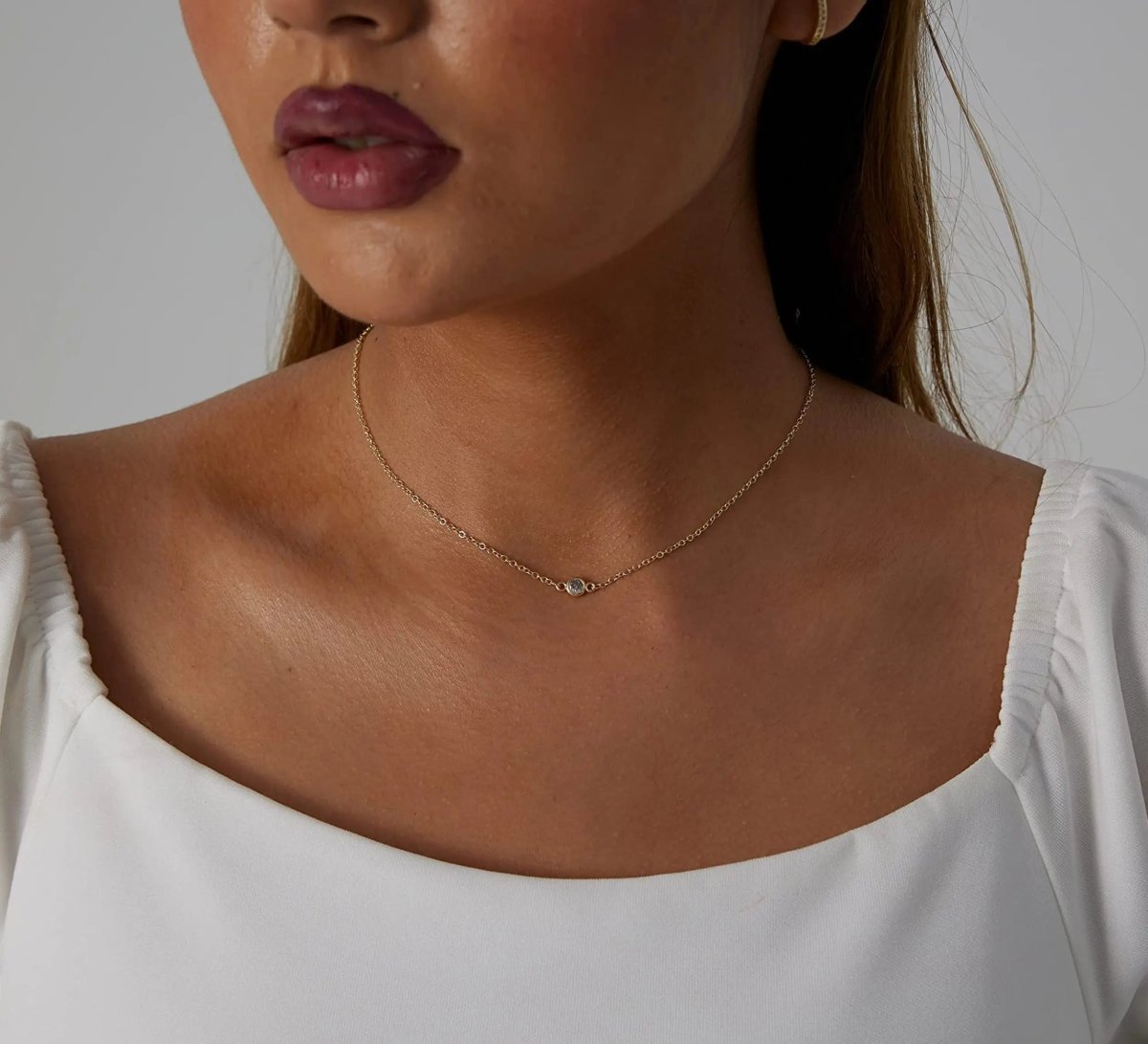 Kubikzirkonia Zarte Gold Halsketten | Shop Nory