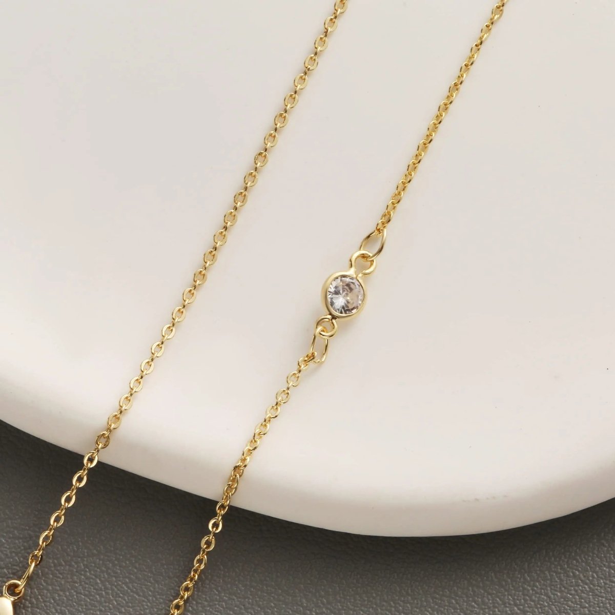 Kubikzirkonia Zarte Gold Halsketten | Shop Nory