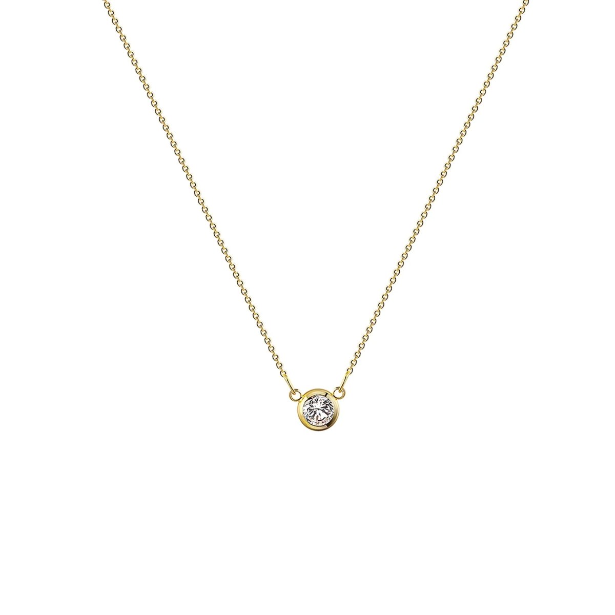 Kubikzirkonia Zarte Gold Halsketten | Shop Nory