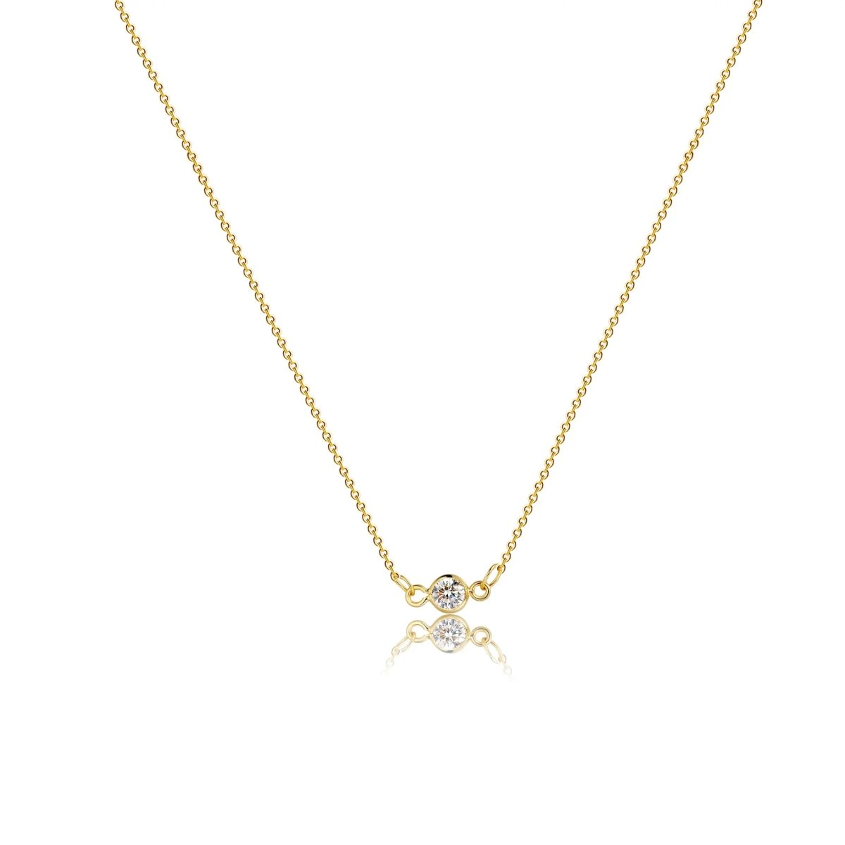 Kubikzirkonia Zarte Gold Halsketten | Shop Nory