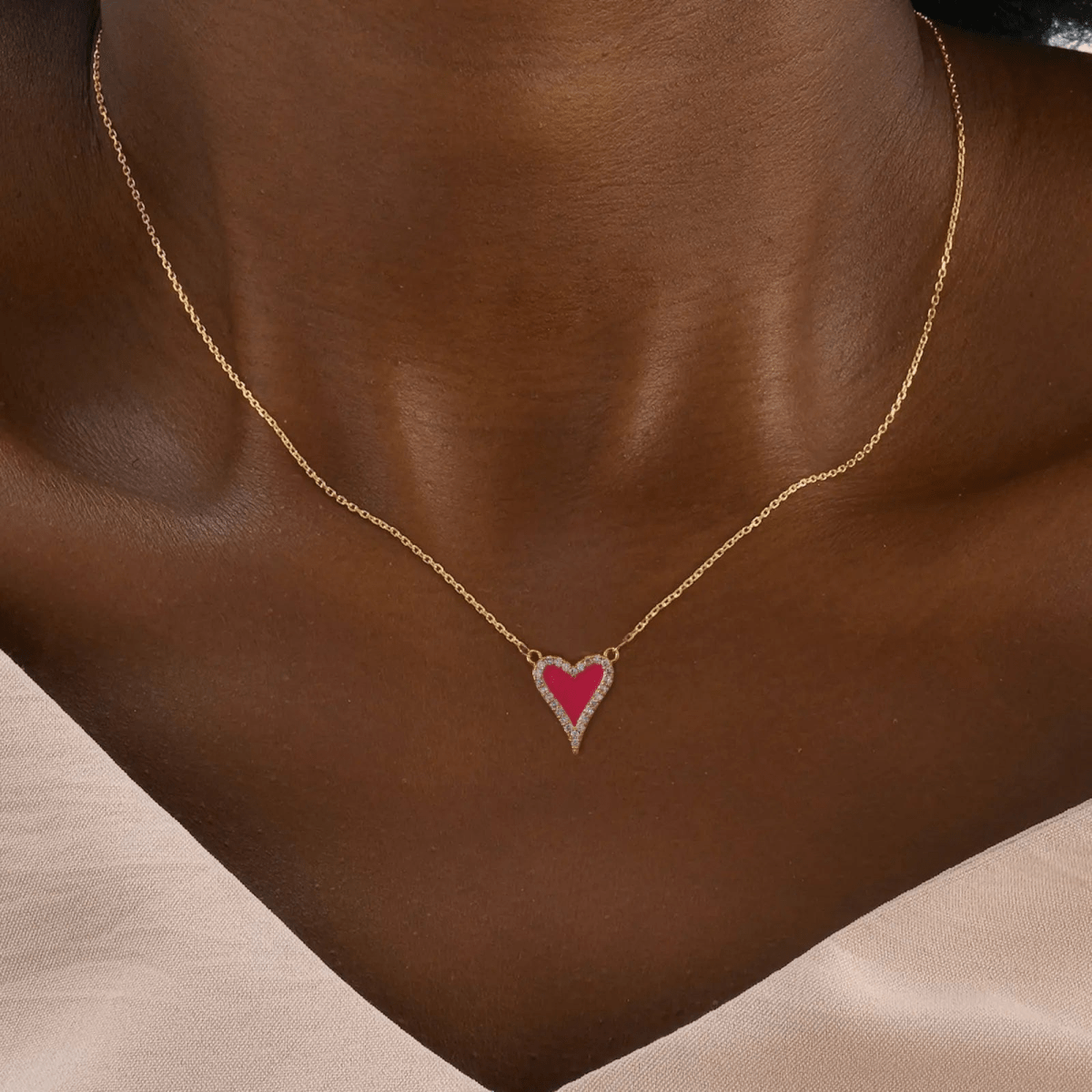 CZ Herz Halsketten | Shop Nory