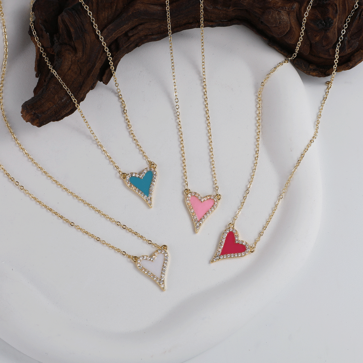 CZ Herz Halsketten | Shop Nory