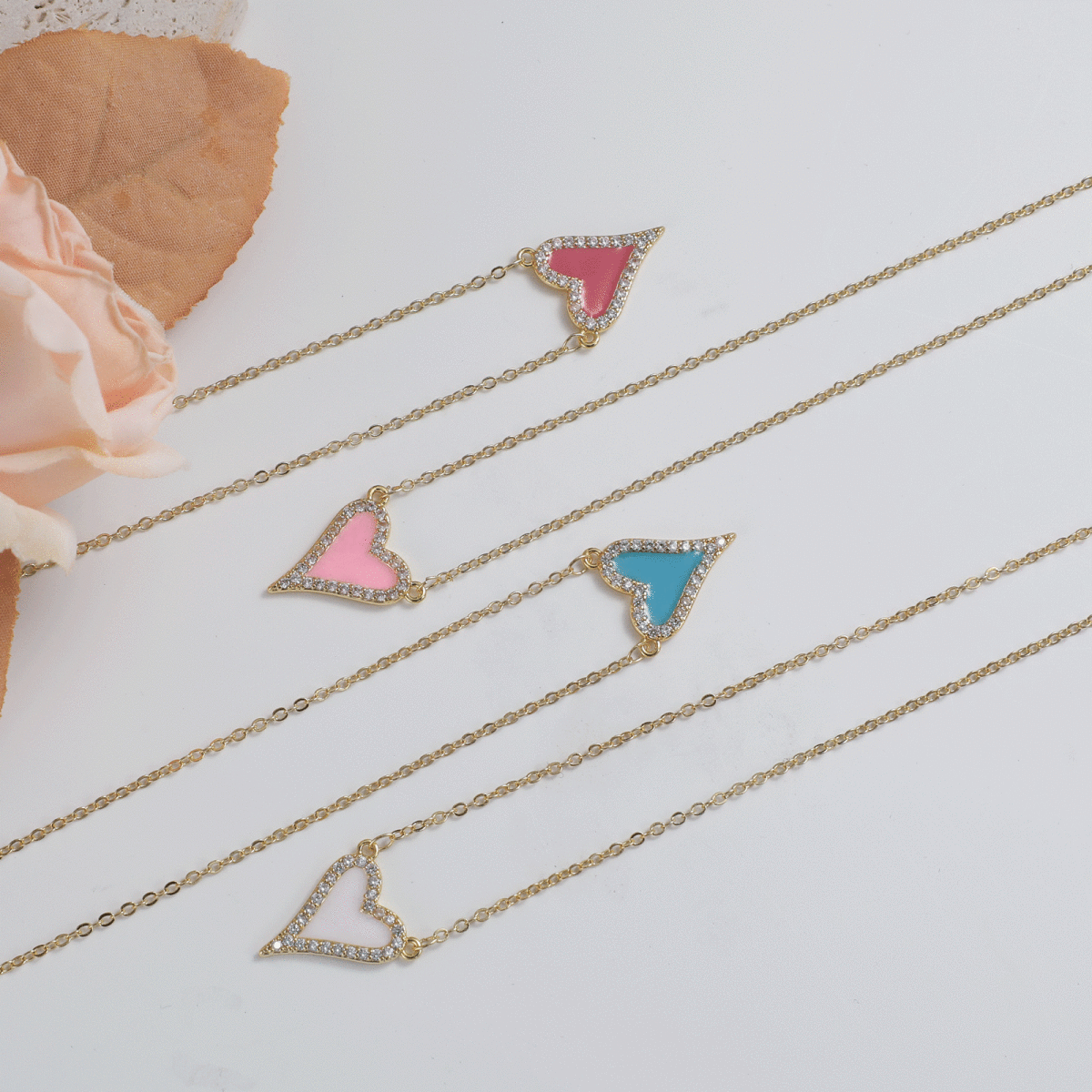 CZ Herz Halsketten | Shop Nory
