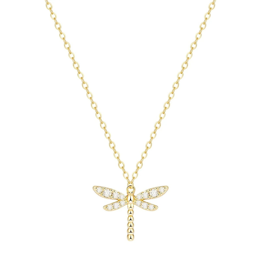Zarte Gold CZ Libellenhalsketten | Shop Nory