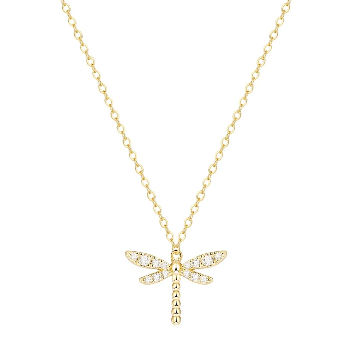 Zarte Gold CZ Libellenhalsketten | Shop Nory