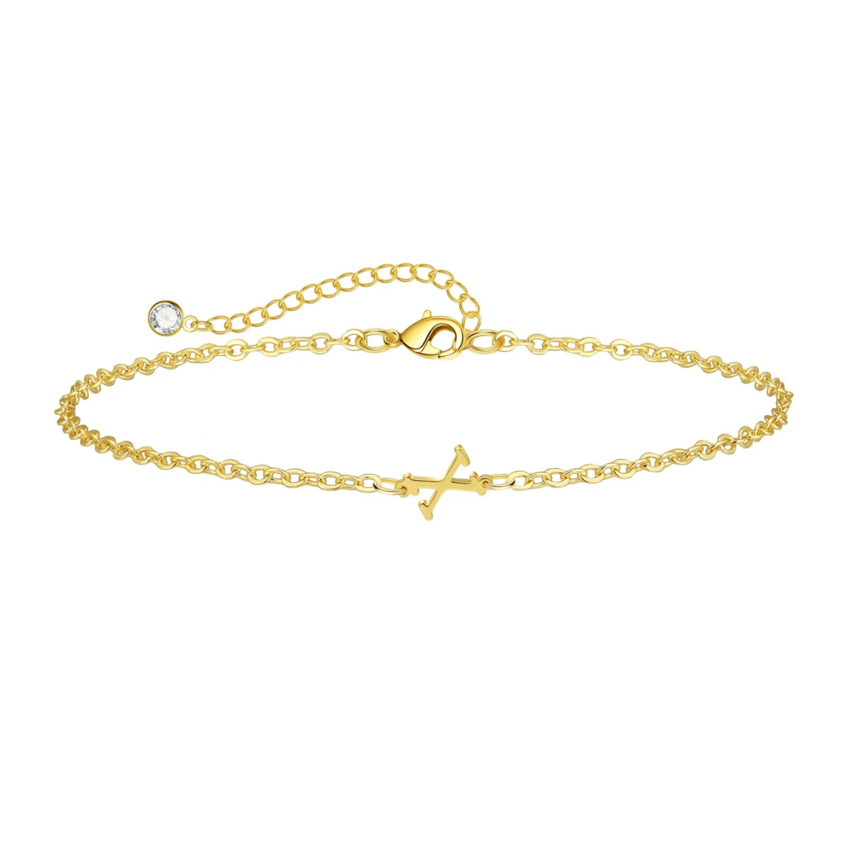 Zarte Gold Initialen Armbänder | Shop Nory